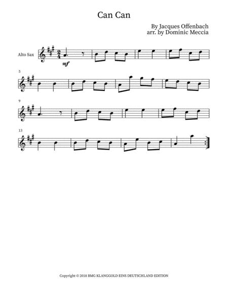 Can Can Alto Sax And Bari Sax Duet Page 2