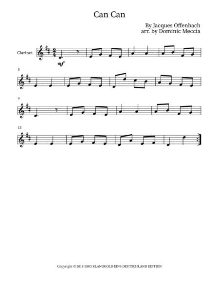 Can Can Clarinet And Bass Clarinet Duet Page 2