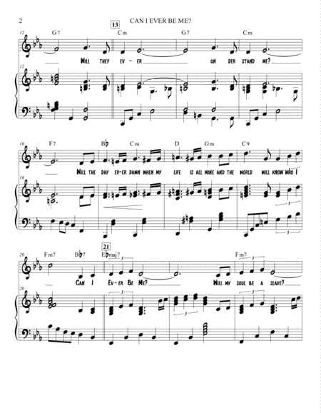 Can I Ever Be Me Vocal Piano Page 2