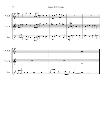 Canon 1 In C Major Page 2