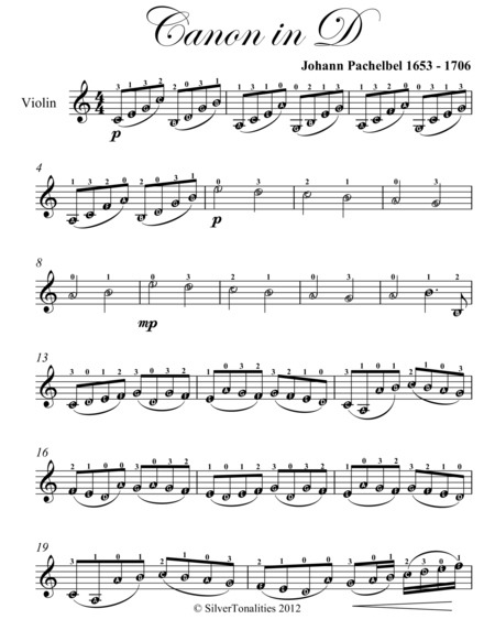 Canon In D Easy Violin Sheet Music Page 2