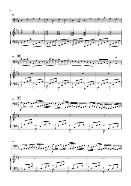 Canon In D For Trombone And Piano Page 2