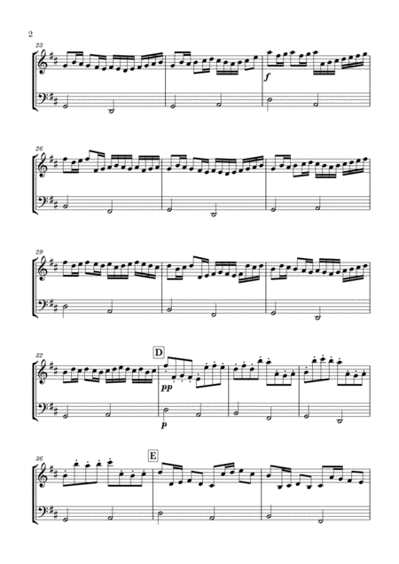 Canon In D For Violin And Cello Duet Page 2