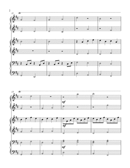 Canon In D Intermediate Trio 1 Piano 6 Hands Page 2