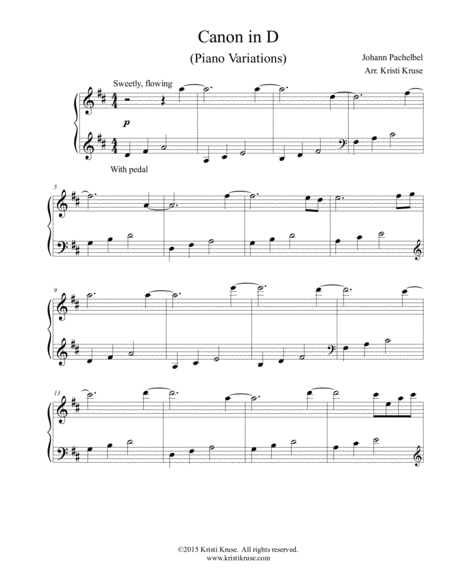 Canon In D Piano Variations Page 2