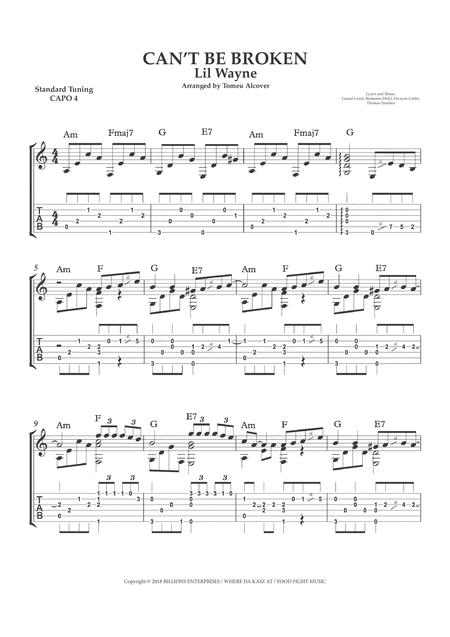 Cant Be Broken Fingerstyle Guitar Page 2
