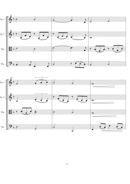 Cant Help Falling In Love Arranged For String Quartet Page 2