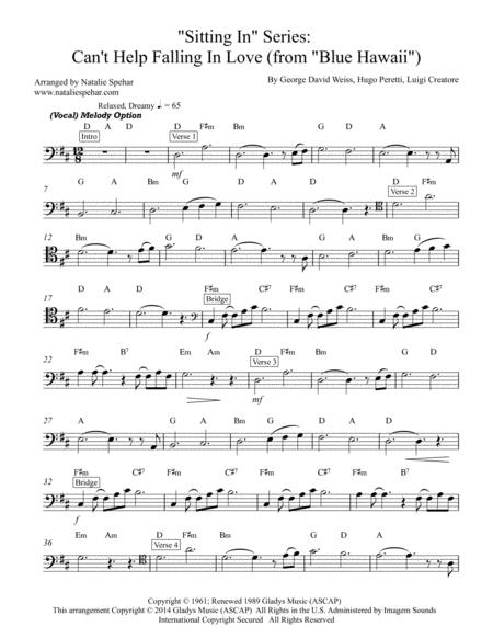 Cant Help Falling In Love From Blue Hawaii Sitting In Series Cello Page 2