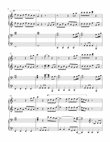 Cant Stop The Feeling From Trolls 1 Piano 4 Hand Duet Page 2