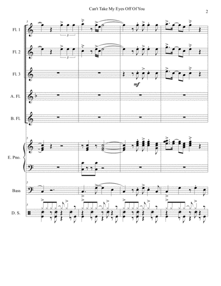 Cant Take My Eyes Off Of You Flute Choir Page 2