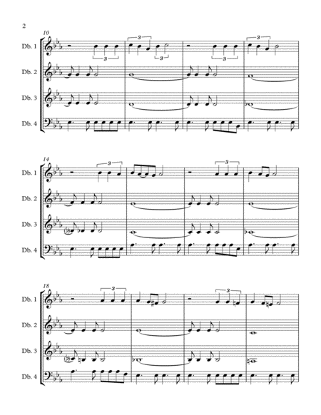 Cant Take My Eyes Off Of You For Double Bass Quartet Page 2