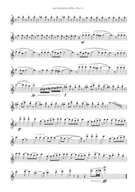 Cant Take My Eyes Off Of You For Flute Quartet Page 2