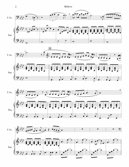 Cantabile G Tartini For Violin Or Any Instr In C And Piano Organ Page 2