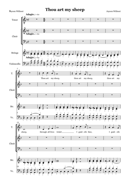 Cantata 1 Mov 1 Thou Art My Sheep Page 2