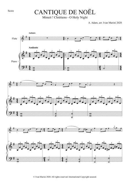 Cantique De Noel Minuit Chretien O Holy Night For Flute And Piano Page 2