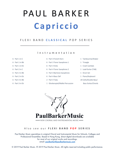 Capriccio Flexi Band Score Parts Page 2