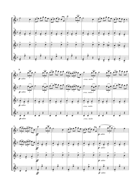 Carillon From L Arlesienne Suite No 1 For Flute Quartet Page 2