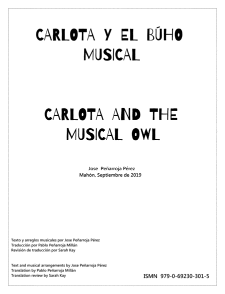 Carlota And The Musical Owl Didactic Concert For Narrator And String Quartet Page 2