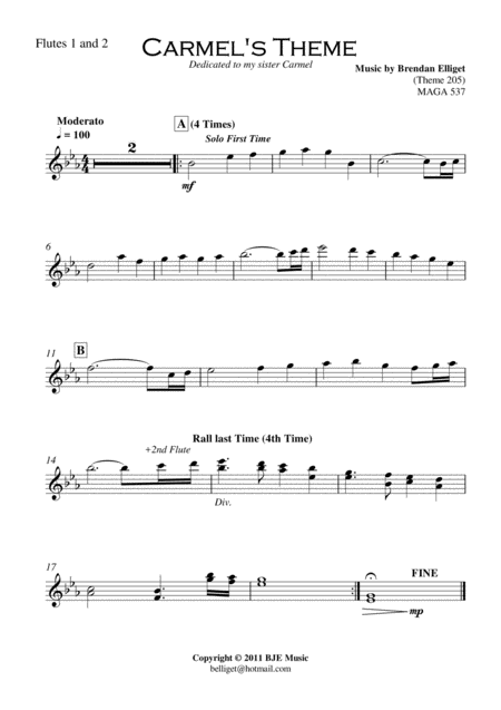 Carmels Theme Orchestra Page 2