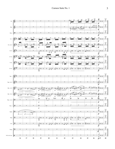 Carmen Suite No 1 Transcribed For Concert Band Page 2