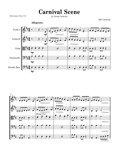 Carnival Scene For String Orchestra Page 2