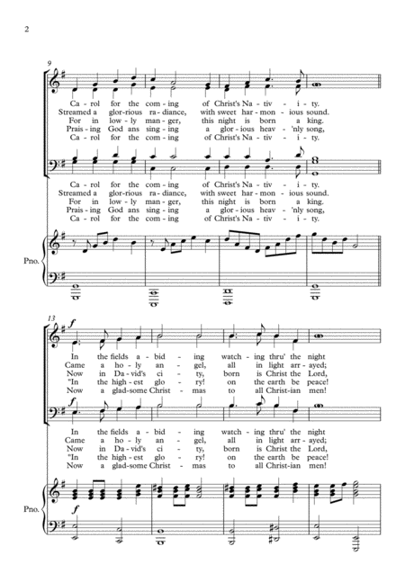 Carol Carol Christians Satb Page 2