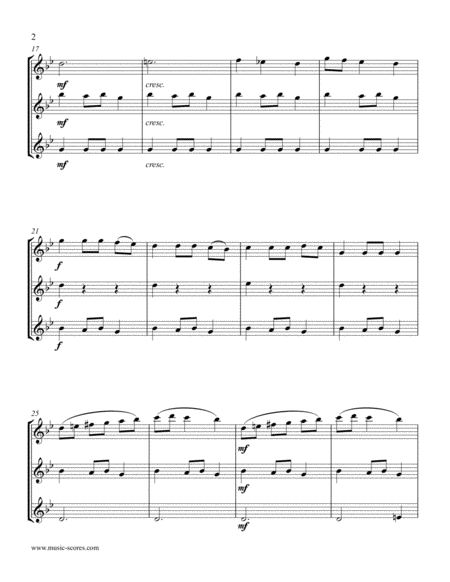 Carol Of The Bells 3 Tenor Saxes Page 2