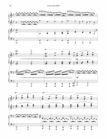 Carol Of The Bells A Concert Piece Page 2