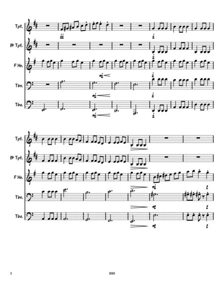 Carol Of The Bells Brass Quintet Page 2