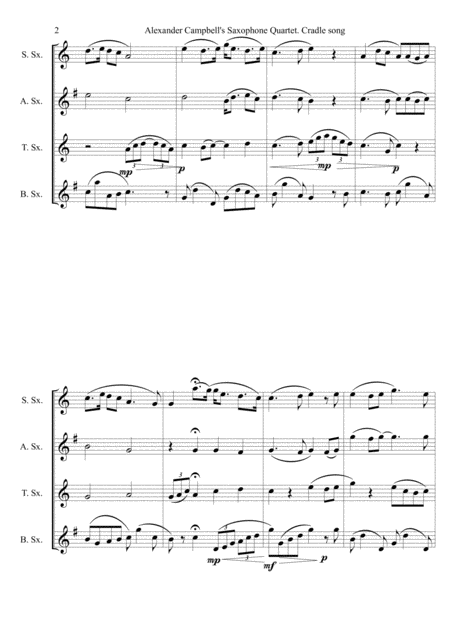 Carol Of The Bells Flute Clarinet Alto Sax And Trumpet Page 2