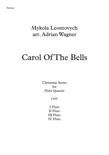 Carol Of The Bells Flute Quartet Arr Adrian Wagner Page 2