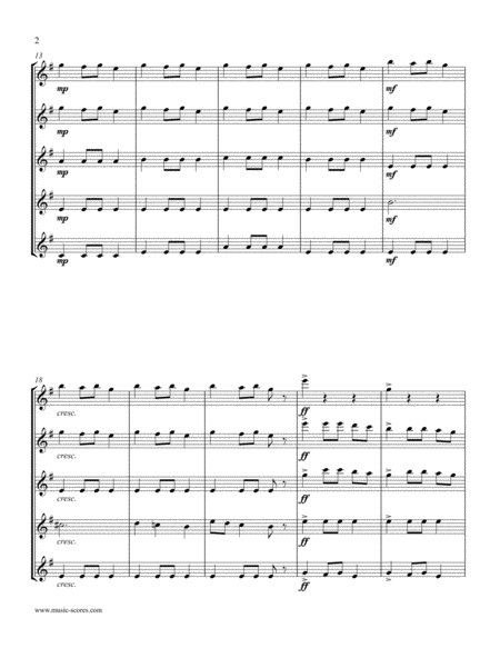 Carol Of The Bells Flute Quintet Page 2