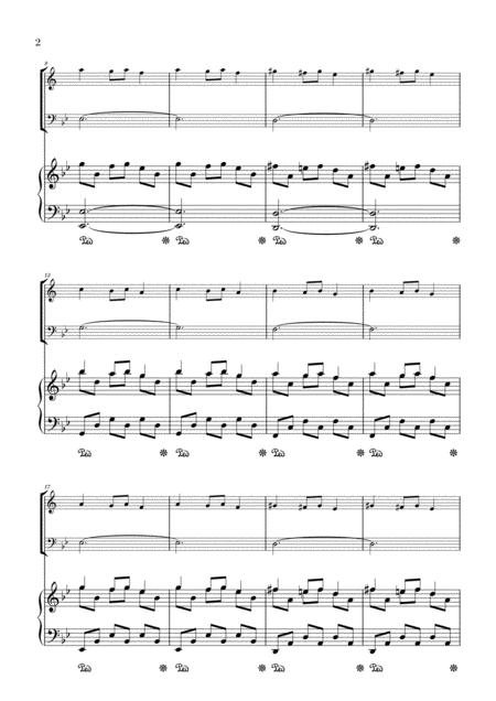 Carol Of The Bells For Trumpet Tuba And Piano Page 2