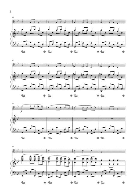 Carol Of The Bells For Viola And Piano Page 2