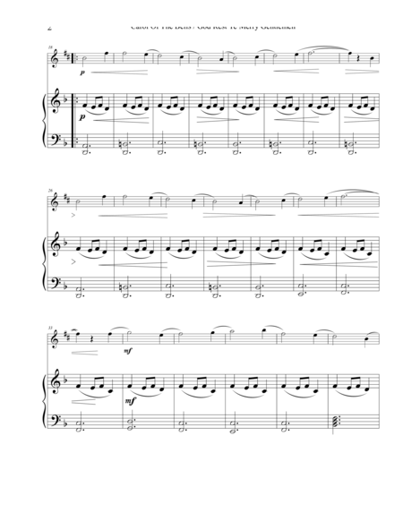 Carol Of The Bells God Rest Ye Merry Gentlemen Alto Clarinet Page 2