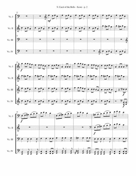 Carol Of The Bells Renaissance Rock Cello Quartet Advanced Page 2