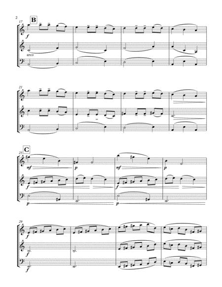 Carol Of The Bells Two Violins And Cello Trio Page 2
