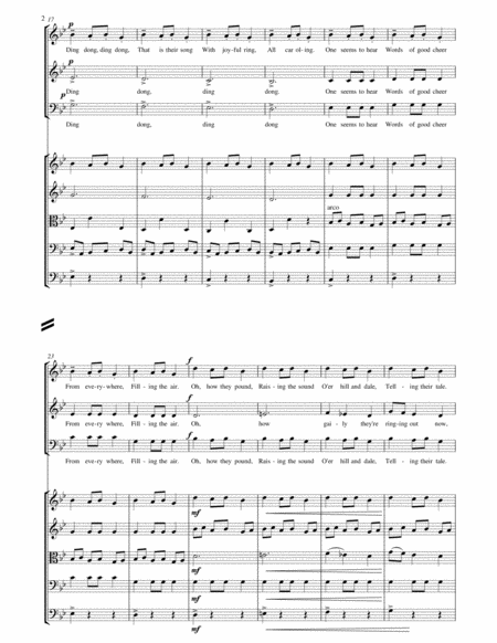 Carol Of The Bells Ukrainian Carol Of Christmas For Sab Choir With String Orchestra Page 2