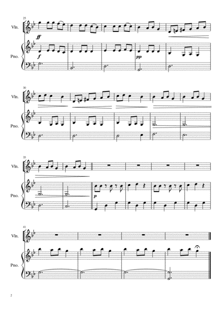 Carol Of The Bells Violin Solo Page 2