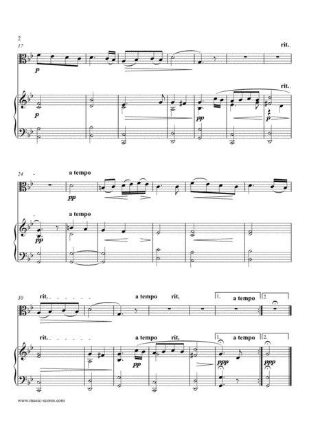 Carol Of The Birds Viola And Piano Page 2