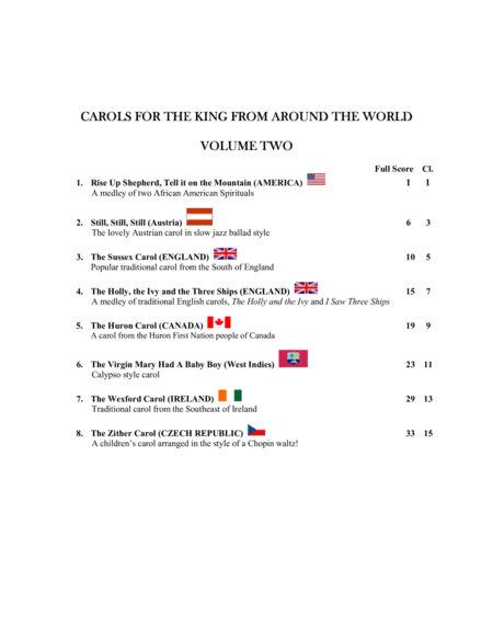 Carols For The King From Around The World Volume Two Page 2