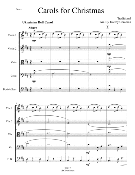 Carols Of Christmas For String Orchestra Page 2