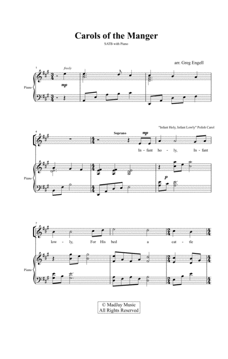 Carols Of The Manger Satb With Piano Optional Chamber Orchestra Accompaniment Sold Separately Page 2