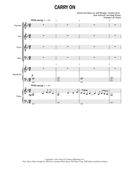Carry On Full Score Page 2
