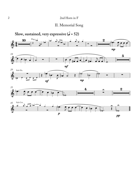 Carson Cooman Pittsburgh Rhapsody 2008 For Brass Band 2nd F Horn Part Page 2