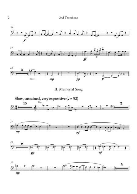 Carson Cooman Pittsburgh Rhapsody 2008 For Brass Band 2nd Trombone Part Page 2