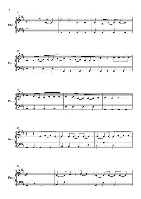 Castle On The Hill By Ed Sheeran Easy Piano Page 2