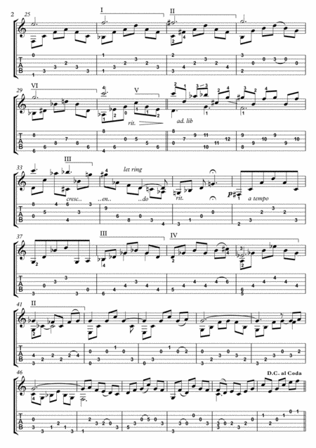 Cavatina By Stanley Myers Guitar Solo In C Page 2