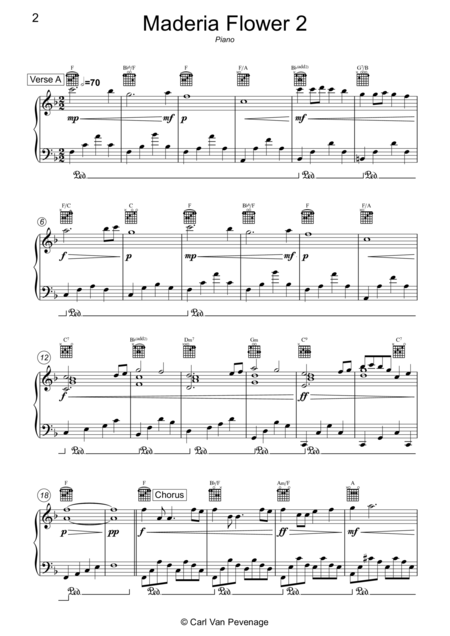 Cc019pia Madeira Flower The Island Piano Solo Page 2