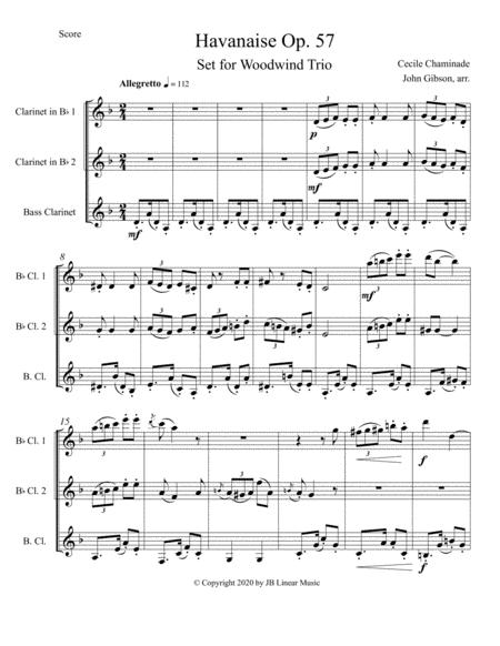 Cecile Chaminade Havanaise For Clarinet Trio Page 2